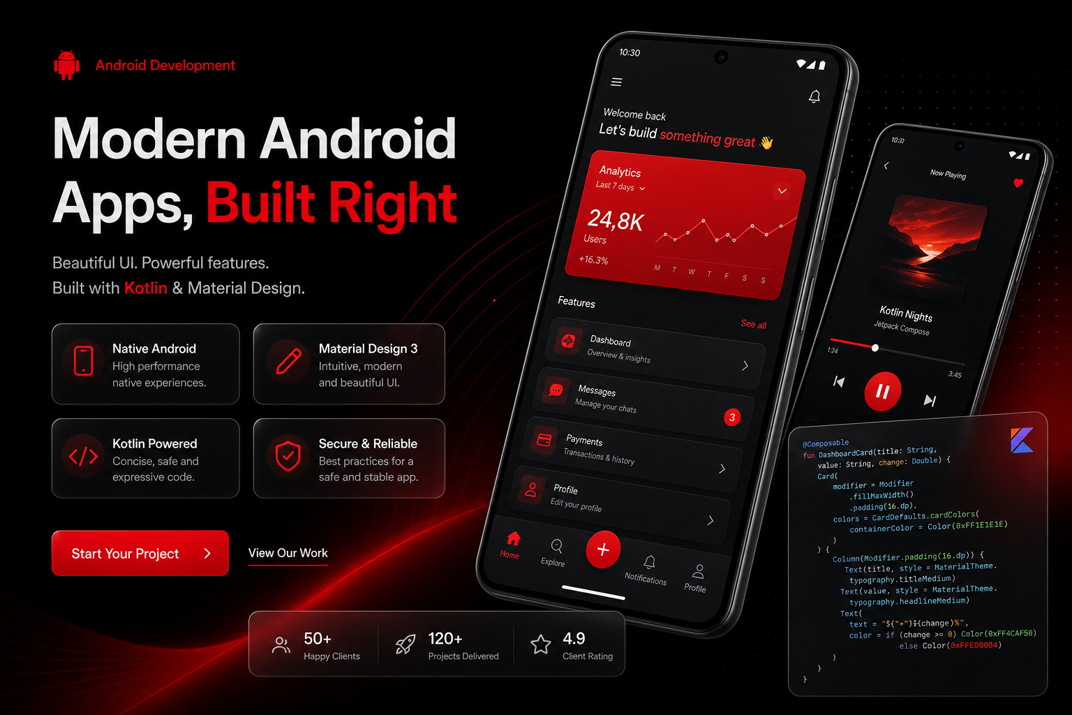 Android app development — Google Play mobile app by GKAI Studio