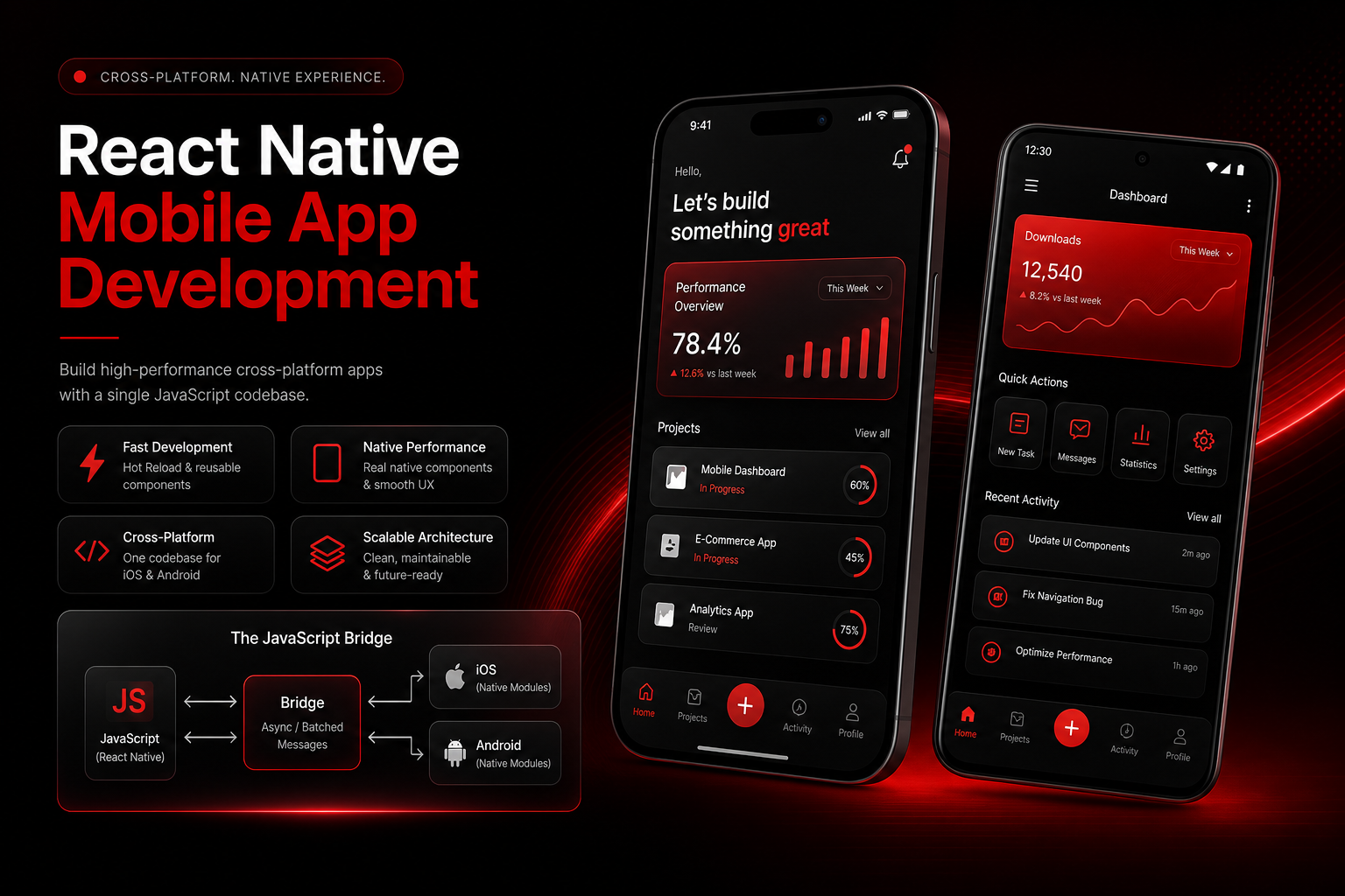 React Native app development — cross-platform iOS and Android apps by GKAI Studio